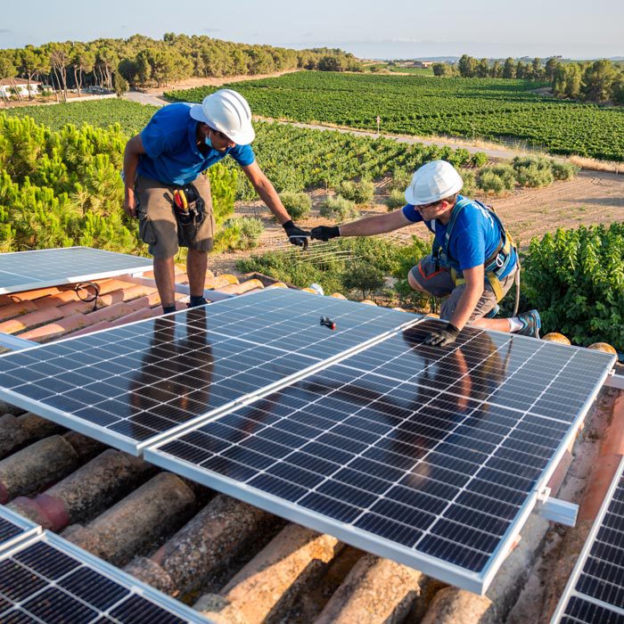 solar panel installation