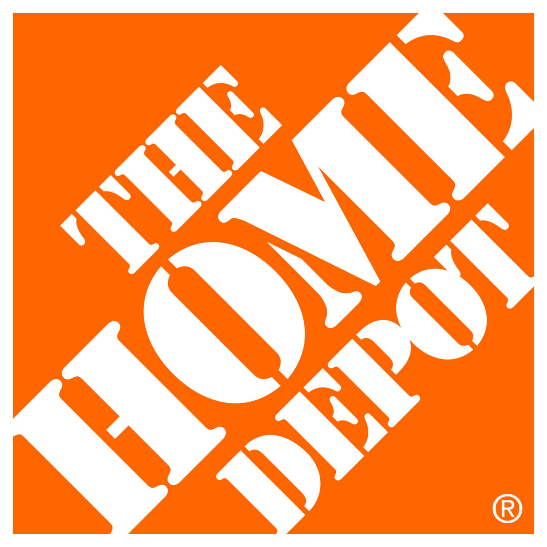 The Home Depot logo.